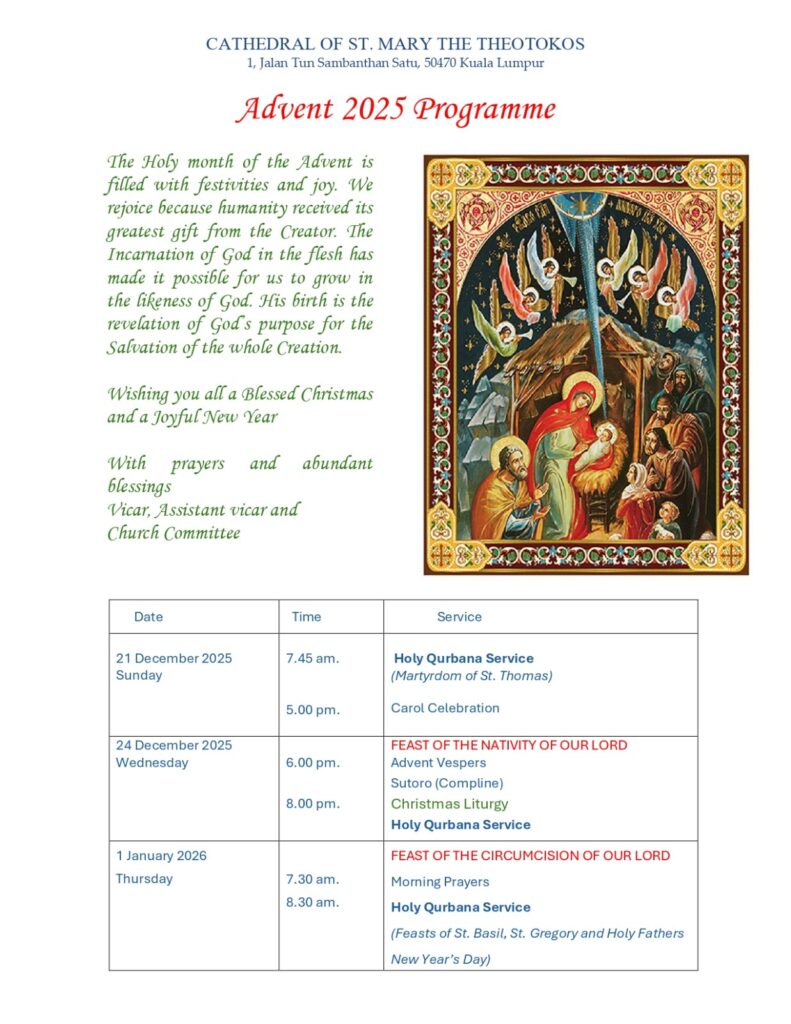 Advent 2025 Programme